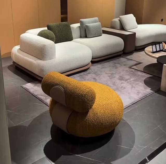 Champagne Showroom Sectional