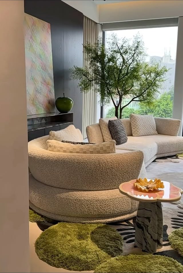 Beige Lounge Sectional