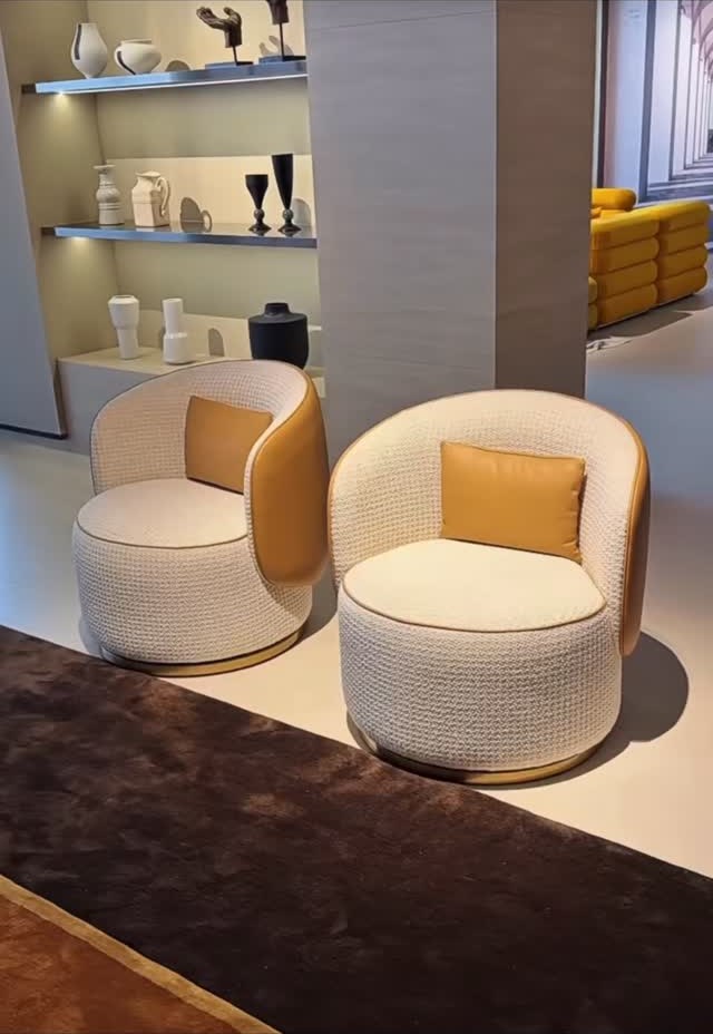 Duo Rounded Armchairs